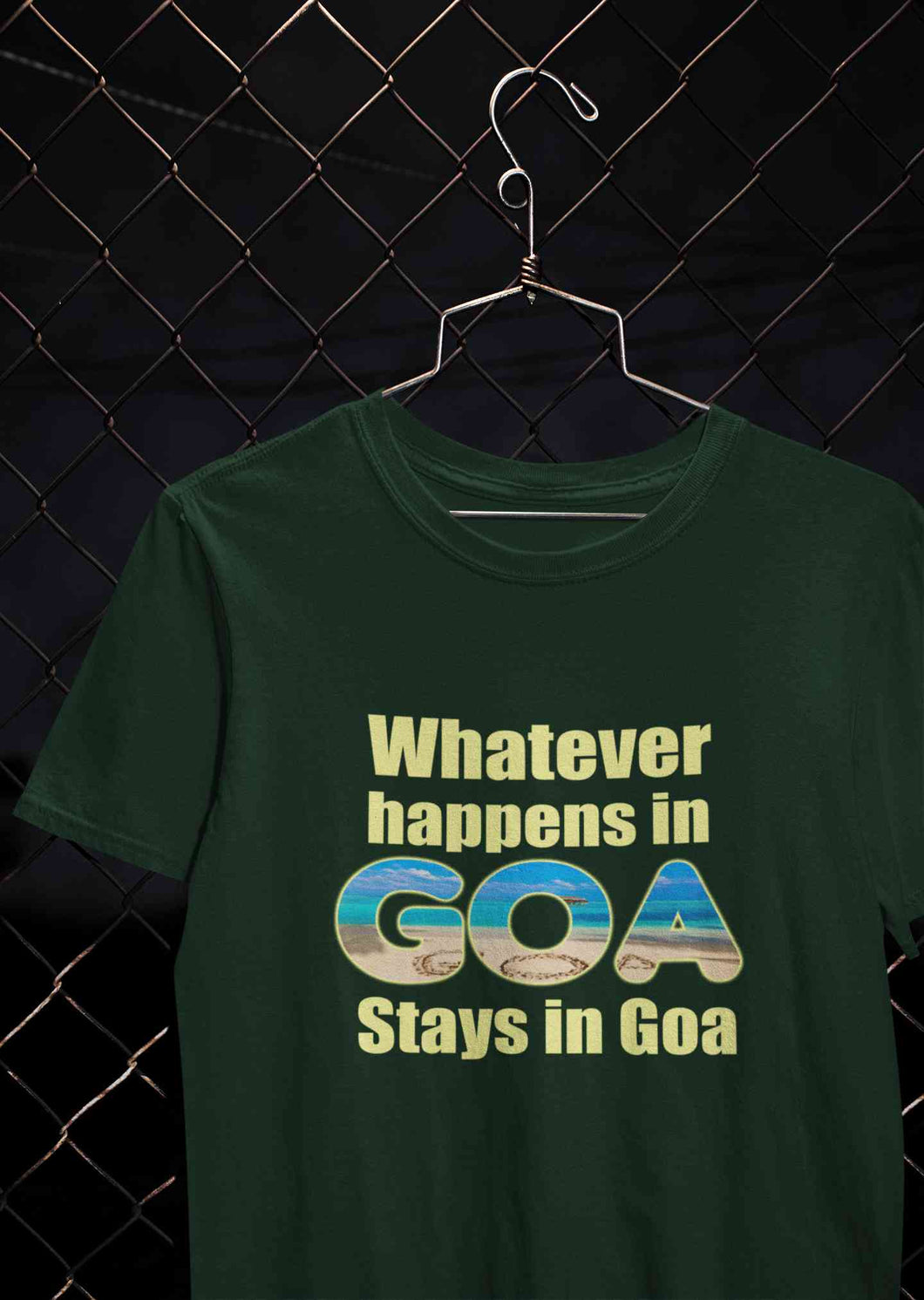 Whatever happens In Goa Stays In Goa Women Half Sleeves T-shirt- KidsFashionVilla