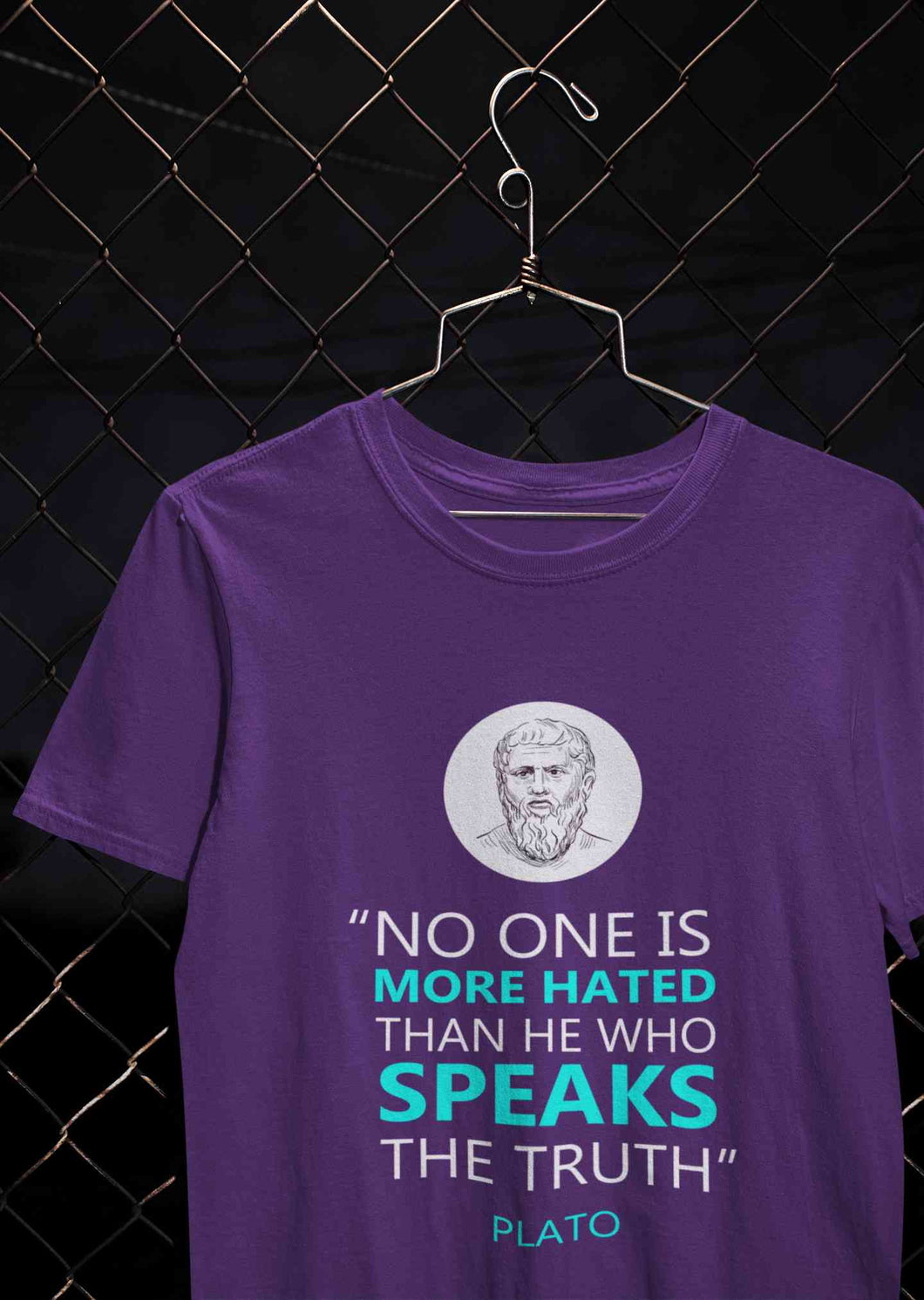 Plato Quote Mens Half Sleeves T-shirt- KidsFashionVilla