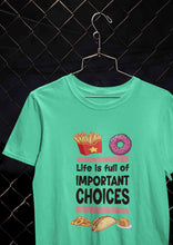 Load image into Gallery viewer, Sweet Choices Mens Half Sleeves T-shirt- KidsFashionVilla
