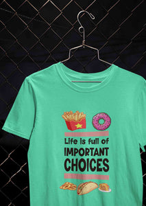 Sweet Choices Mens Half Sleeves T-shirt- KidsFashionVilla