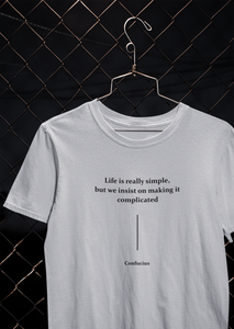 Life Is Really Simple Quotes Women Half Sleeves T-shirt- KidsFashionVilla