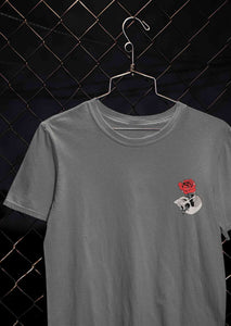 Skull Rose Women Half Sleeves T-shirt- KidsFashionVilla