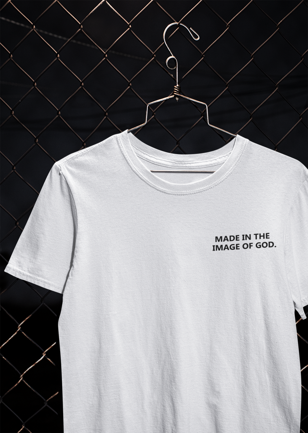 Made In The Image Of God Mens Half Sleeves T-shirt- KidsFashionVilla