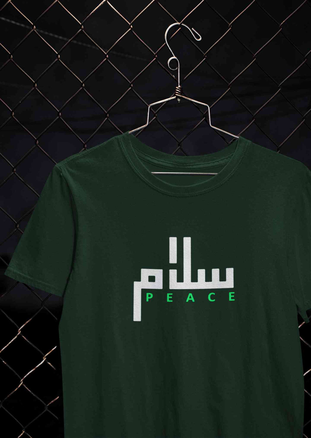 Salam Peace Arabic Word Mens Half Sleeves T-shirt- KidsFashionVilla
