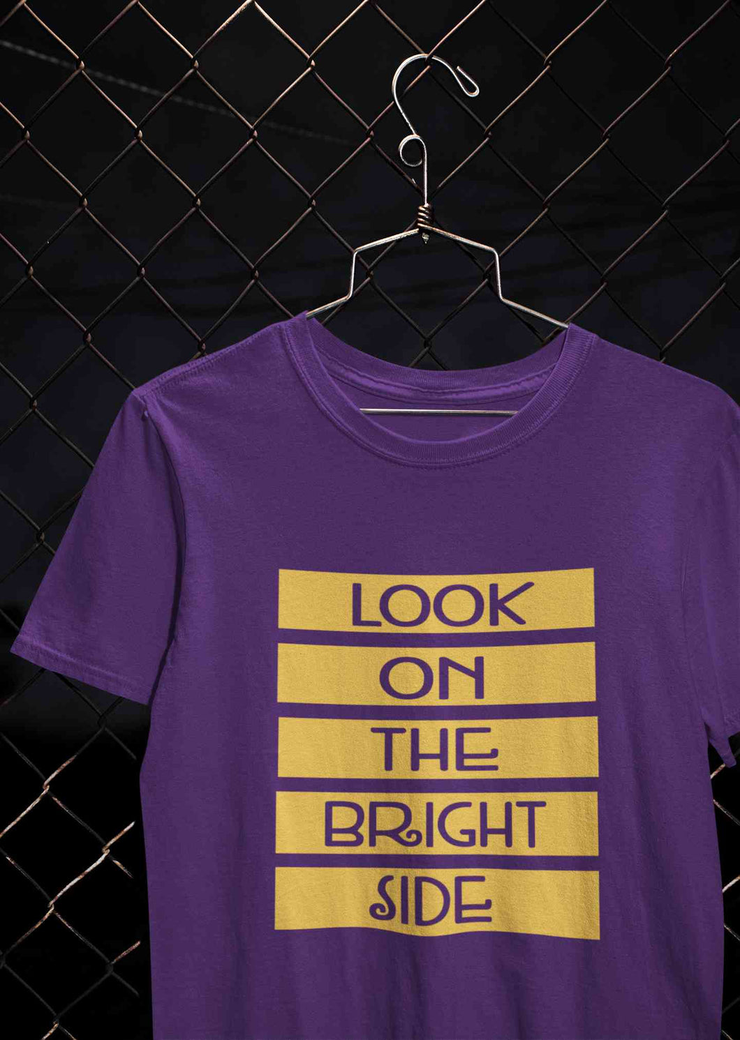 Look On The Bright Side Women Half Sleeves T-shirt- KidsFashionVilla