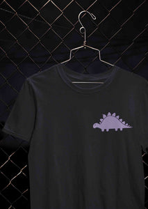 Stegosaurus Pocket Mens Half Sleeves T-shirt- KidsFashionVilla