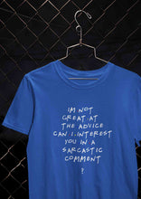 Load image into Gallery viewer, F.R.I.E.N.D.S Sarcastic Comment Chandler Women Half Sleeves T-shirt- KidsFashionVilla
