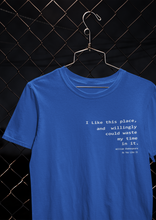 Load image into Gallery viewer, I Like This Place Quotes Mens Half Sleeves T-shirt- KidsFashionVilla
