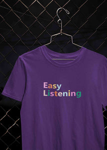 Easy Listening Women Half Sleeves T-shirt- KidsFashionVilla