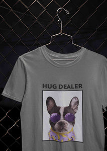 Cute Pug Hug Dealer Women Half Sleeves T-shirt- KidsFashionVilla