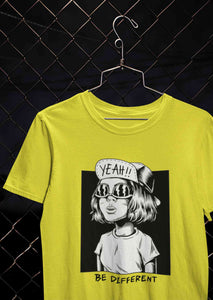 Be Different Women Half Sleeves T-shirt- KidsFashionVilla