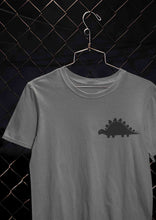 Load image into Gallery viewer, Stegosaurus Pocket Women Half Sleeves T-shirt- KidsFashionVilla
