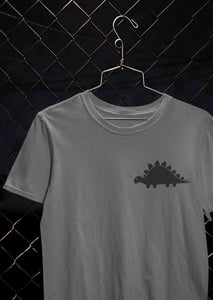 Stegosaurus Pocket Women Half Sleeves T-shirt- KidsFashionVilla
