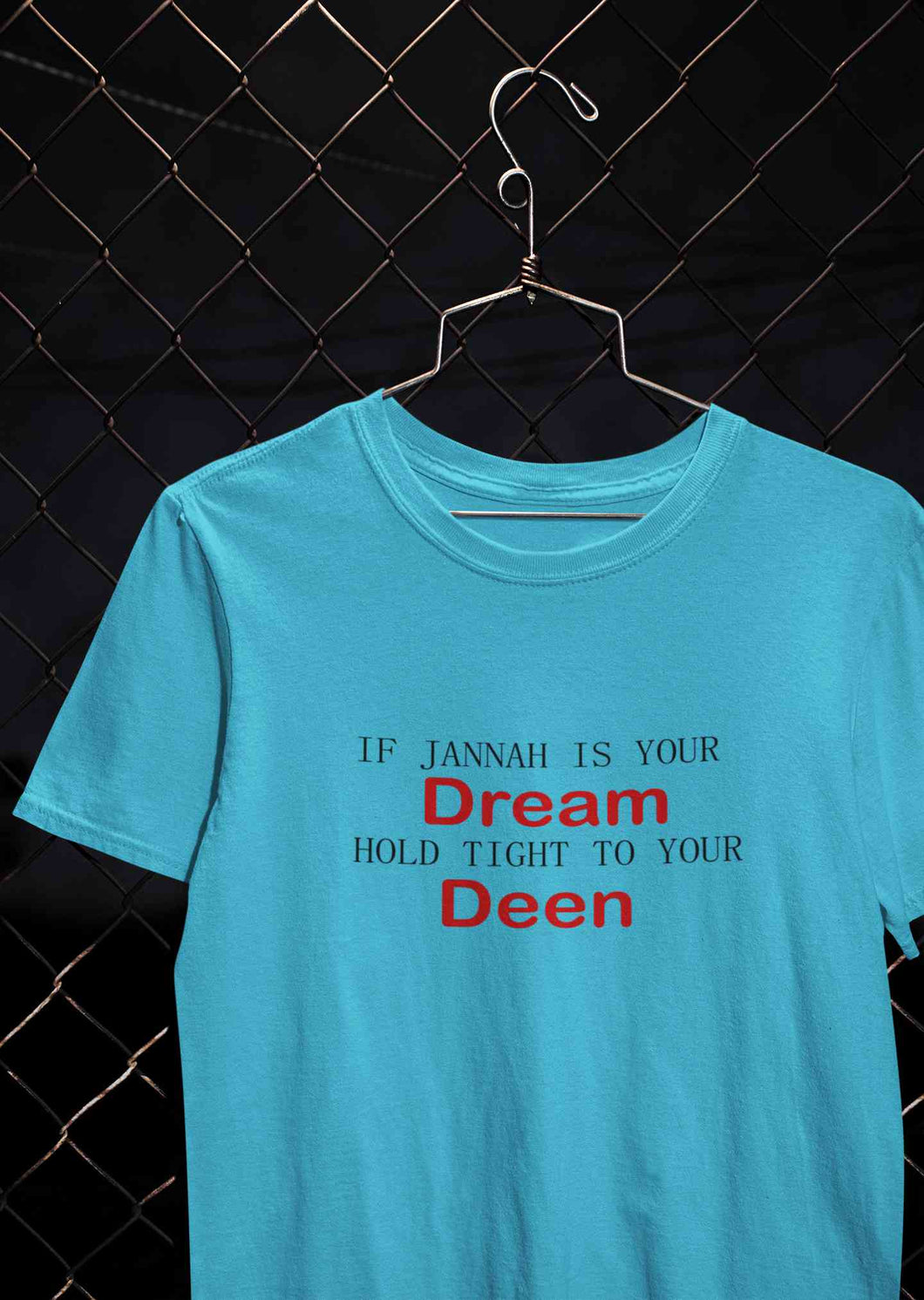 Islam Is My Deen Jannah Is My Dream Mens Half Sleeves T-shirt- KidsFashionVilla