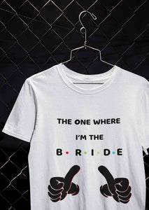 Here Comes The Bride Women Half Sleeves T-shirt- KidsFashionVilla
