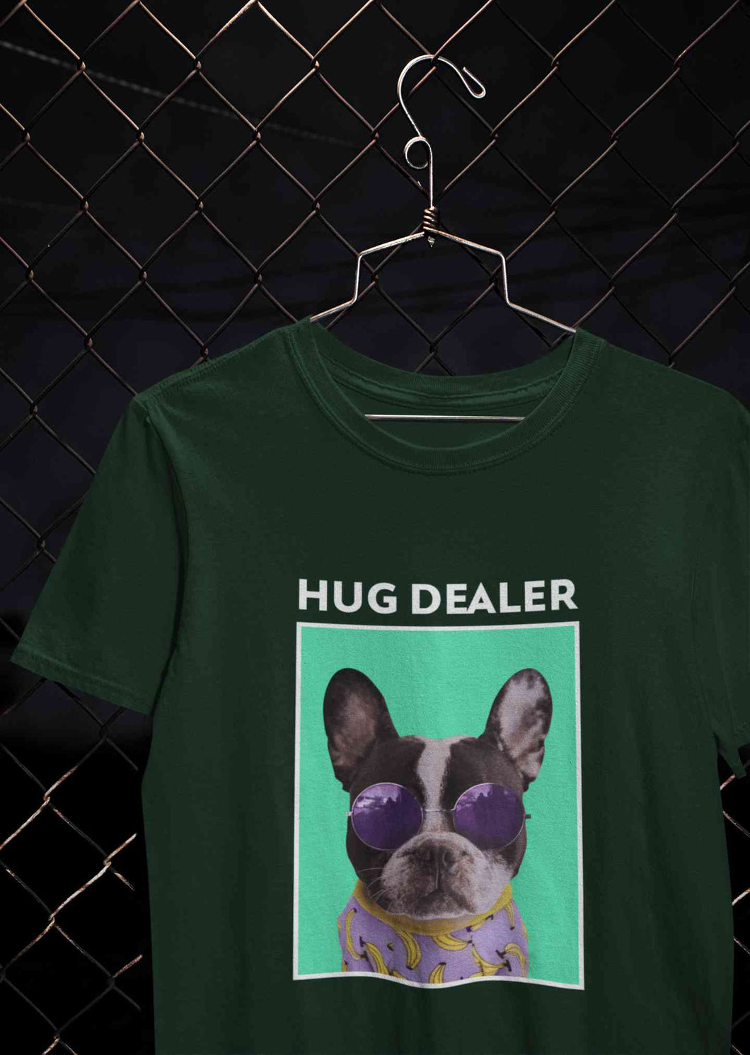 Cute Pug Hug Dealer Women Half Sleeves T-shirt- KidsFashionVilla