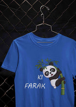 Load image into Gallery viewer, Ki Farak Panda Graphic Funny Mens Half Sleeves T-shirt- KidsFashionVilla
