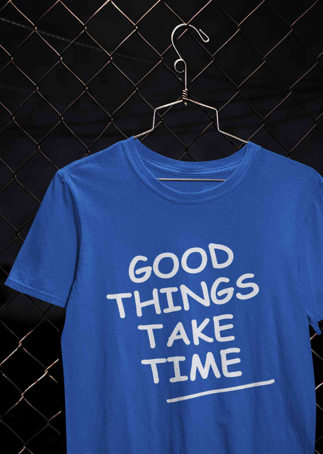 Good Things Take Time Mens Half Sleeves T-shirt- KidsFashionVilla