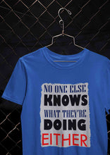 Load image into Gallery viewer, No One Knows Mens Half Sleeves T-shirt- KidsFashionVilla
