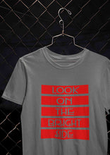 Load image into Gallery viewer, Look On The Bright Side Women Half Sleeves T-shirt- KidsFashionVilla
