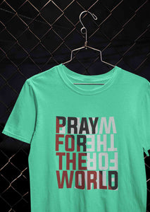 Pray For The World Women Half Sleeves T-shirt- KidsFashionVilla