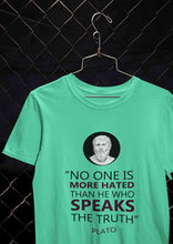 Load image into Gallery viewer, Plato Quote Mens Half Sleeves T-shirt- KidsFashionVilla

