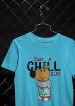 Load image into Gallery viewer, Just A Chill Guy Mens Half Sleeves T-shirt- KidsFashionVilla

