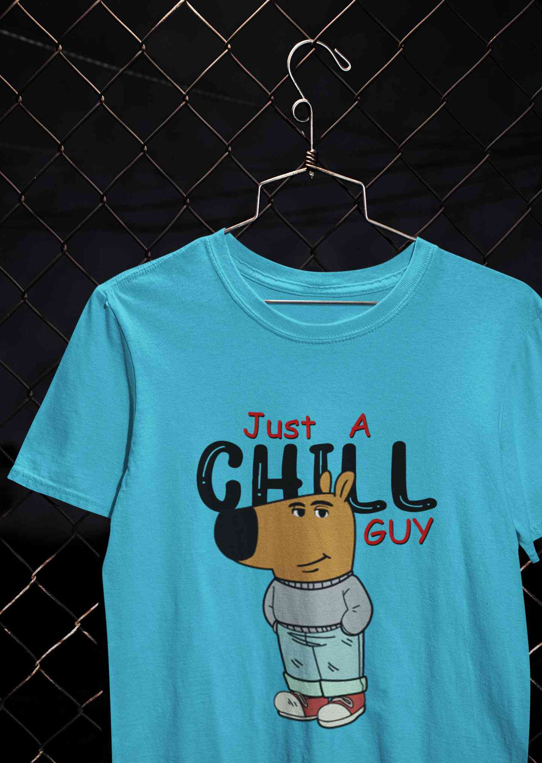Just A Chill Guy Mens Half Sleeves T-shirt- KidsFashionVilla