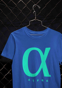 Alpha Mens Half Sleeves T-shirt- KidsFashionVilla
