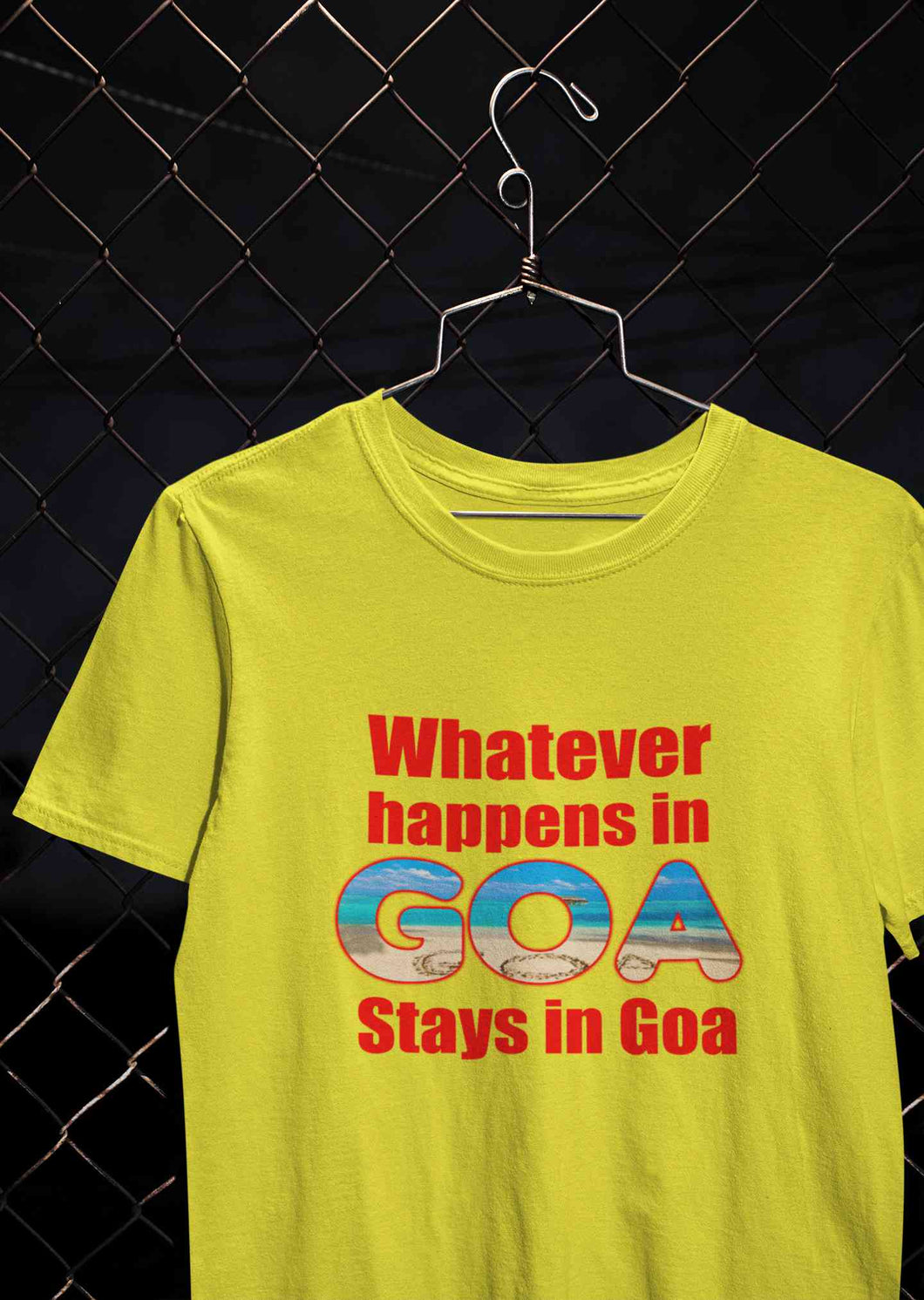 Whatever happens In Goa Stays In Goa Women Half Sleeves T-shirt- KidsFashionVilla