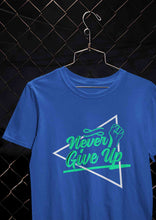 Load image into Gallery viewer, Never Give Up Mens Half Sleeves T-shirt- KidsFashionVilla
