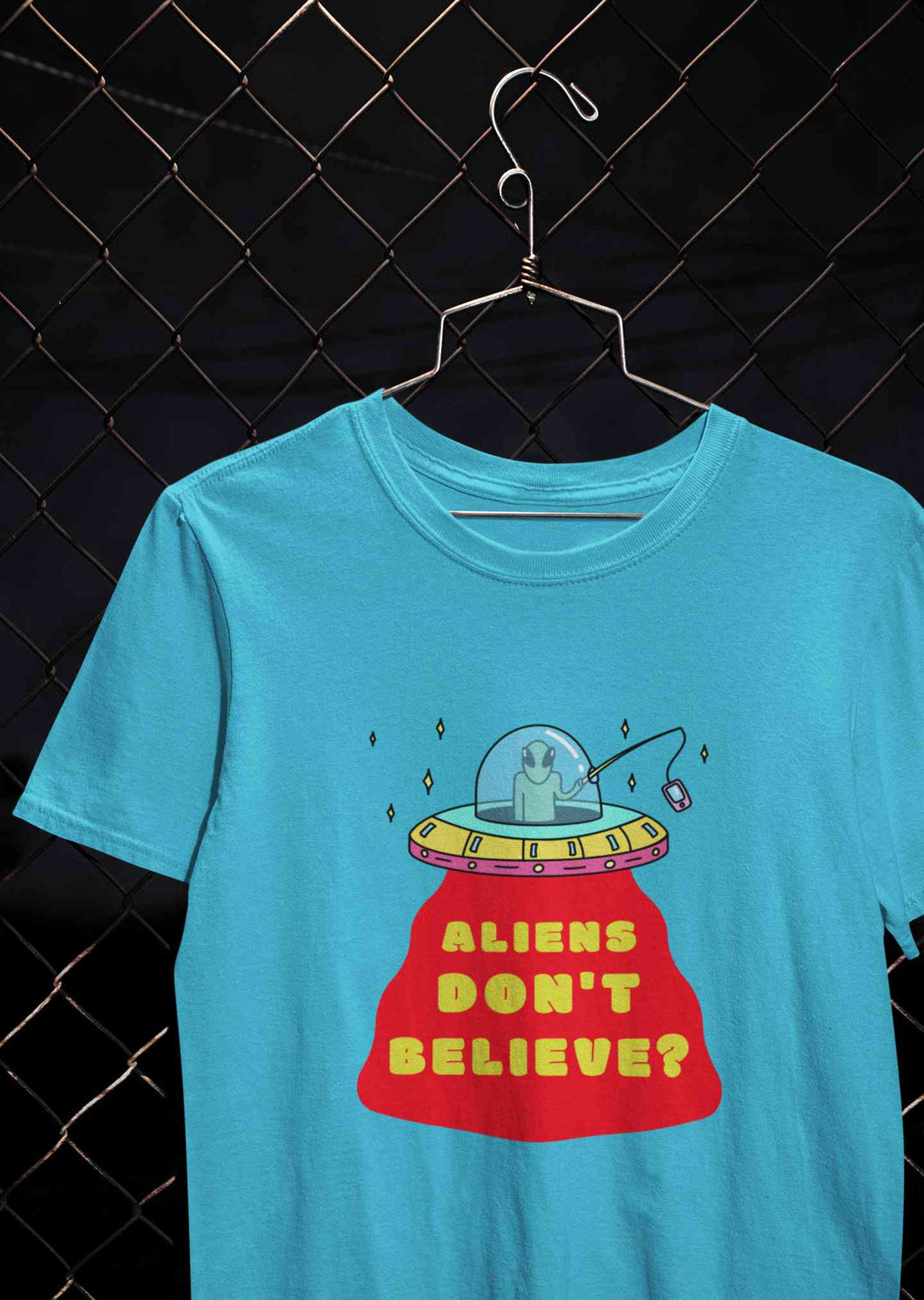 Aliens Do Not Beleive Women Half Sleeves T-shirt- KidsFashionVilla