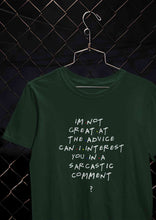 Load image into Gallery viewer, F.R.I.E.N.D.S Sarcastic Comment Chandler Women Half Sleeves T-shirt- KidsFashionVilla
