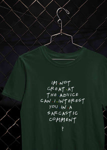 F.R.I.E.N.D.S Sarcastic Comment Chandler Women Half Sleeves T-shirt- KidsFashionVilla