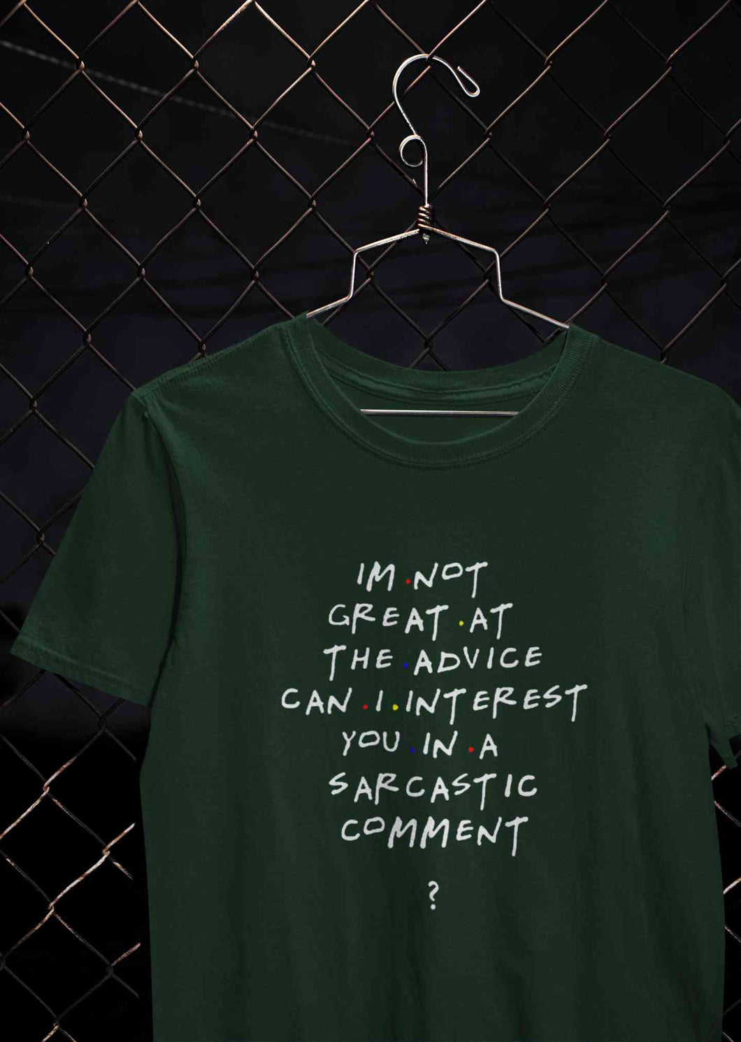 F.R.I.E.N.D.S Sarcastic Comment Chandler Women Half Sleeves T-shirt- KidsFashionVilla