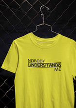 Load image into Gallery viewer, Nobody Understands Me Women Half Sleeves T-shirt- KidsFashionVilla
