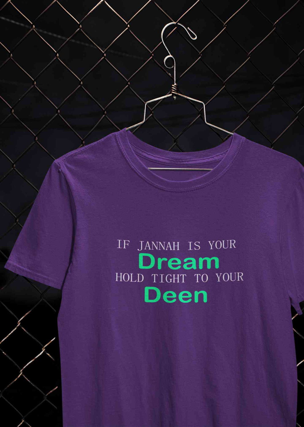 Islam Is My Deen Jannah Is My Dream Mens Half Sleeves T-shirt- KidsFashionVilla