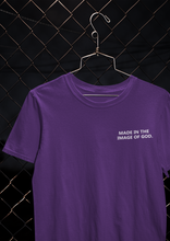 Load image into Gallery viewer, Made In The Image Of God Women Half Sleeves T-shirt- KidsFashionVilla
