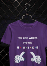 Load image into Gallery viewer, Here Comes The Bride Women Half Sleeves T-shirt- KidsFashionVilla
