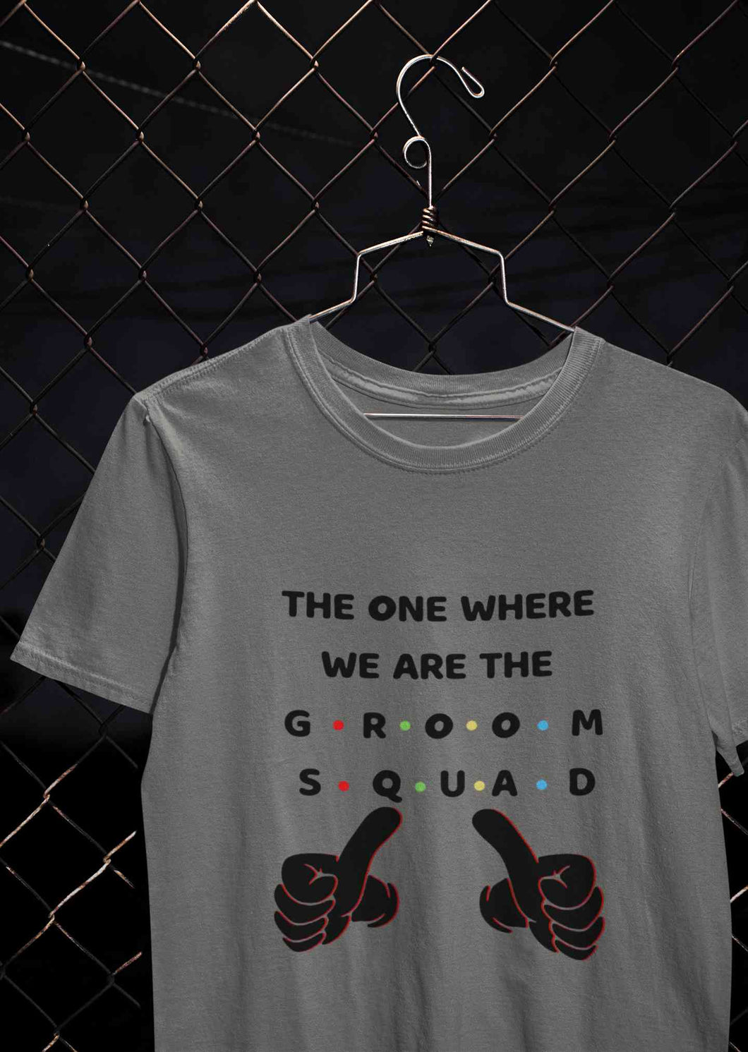 Groom Squad Mens Half Sleeves T-shirt- KidsFashionVilla