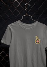 Load image into Gallery viewer, Rcb Logo Side Pocket Women Half Sleeves T-shirt- KidsFashionVilla

