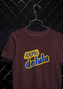 100% Delulu Women Half Sleeves T-shirt- KidsFashionVilla
