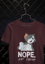Load image into Gallery viewer, Cute Cartoon Not Today Women Half Sleeves T-shirt- KidsFashionVilla
