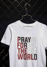 Load image into Gallery viewer, Pray For The World Women Half Sleeves T-shirt- KidsFashionVilla
