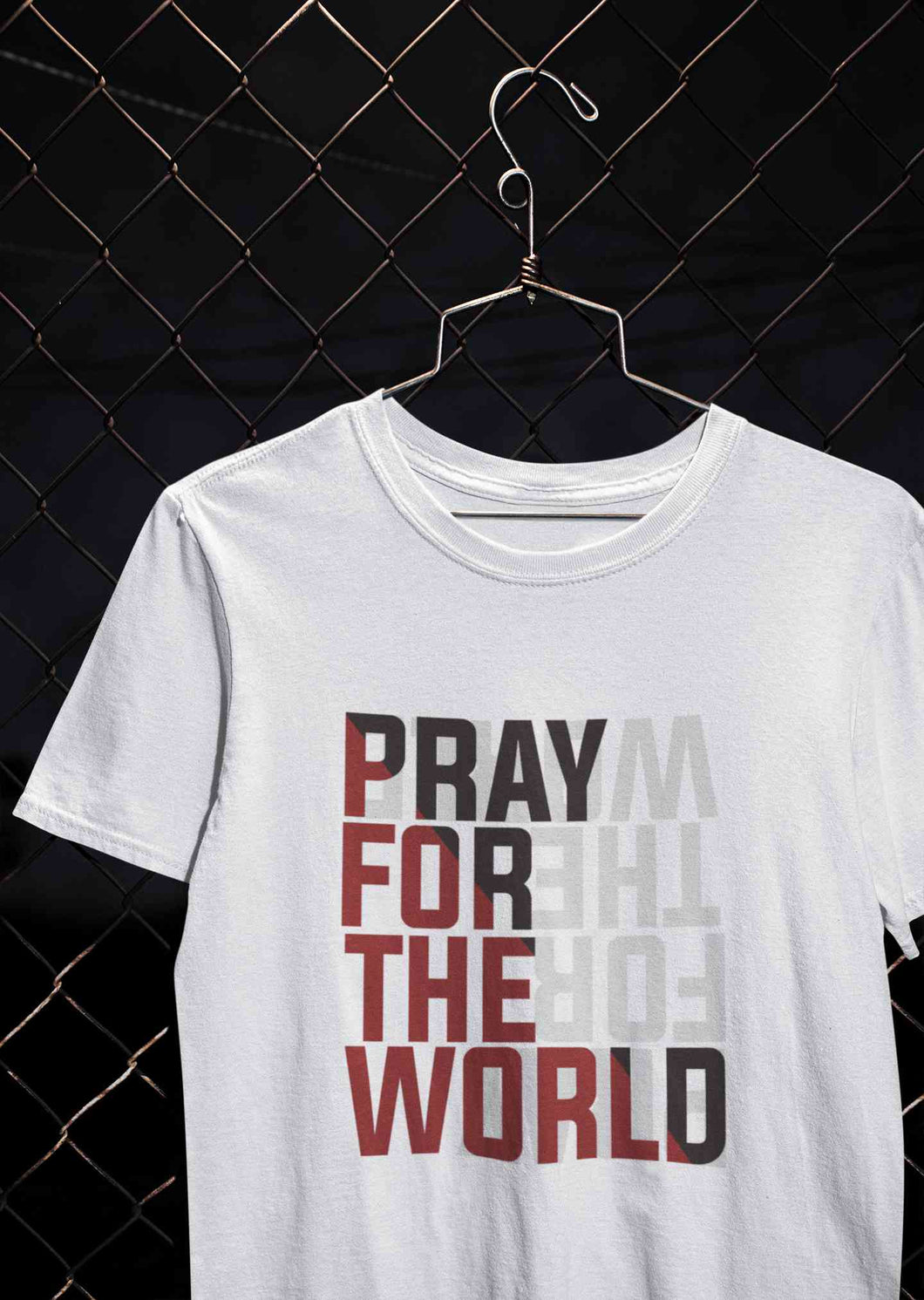 Pray For The World Women Half Sleeves T-shirt- KidsFashionVilla