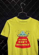 Load image into Gallery viewer, Aliens Do Not Beleive Mens Half Sleeves T-shirt- KidsFashionVilla
