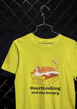 Load image into Gallery viewer, Overthinking And Also Hungry Women Half Sleeves T-shirt- KidsFashionVilla
