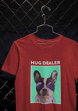 Load image into Gallery viewer, Cute Pug Hug Dealer Women Half Sleeves T-shirt- KidsFashionVilla
