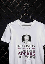 Load image into Gallery viewer, Plato Quote Mens Half Sleeves T-shirt- KidsFashionVilla
