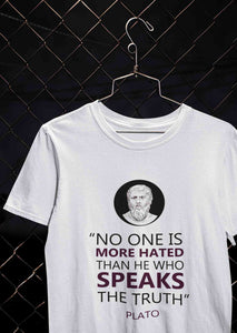 Plato Quote Mens Half Sleeves T-shirt- KidsFashionVilla